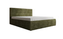 Designer upholstered bed Merry in Corduroy with storage