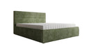Designer upholstered bed Merry in Corduroy with storage