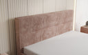 Designer upholstered bed Merry in Corduroy with storage
