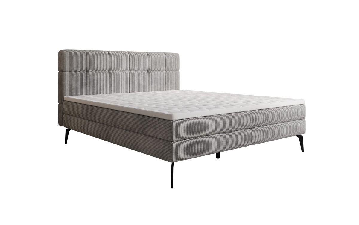 Boxspringbett Vera in Cord mit hohen Füßen