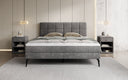 Boxspringbett Vera in Cord mit hohen Füßen