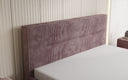 Designer upholstered bed Merry in Corduroy with storage