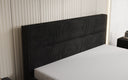 Designer upholstered bed Merry in Corduroy with storage