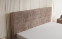 Designer upholstered bed Merry in Corduroy with storage