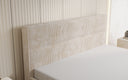 Designer upholstered bed Merry in Corduroy with storage