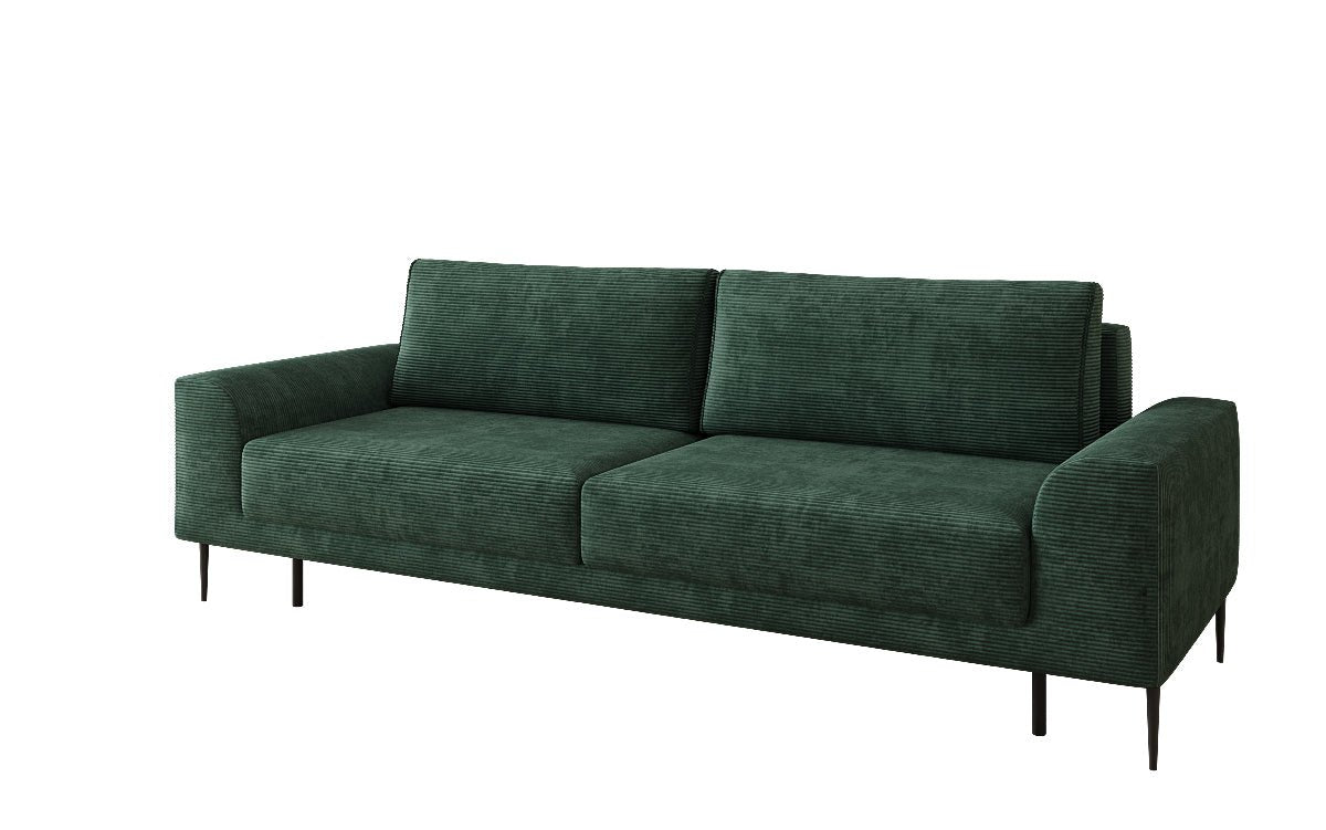 Designer 3 Sitzer Sofa Bloom in Cord mit Schlaffunktion und Stauraum