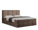 Box spring bed Venice velvet with storage
