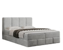 Box spring bed Venice velvet with storage
