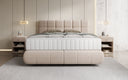 Boxspringbett Nala in Strukturstoff mit Schwebeoptik