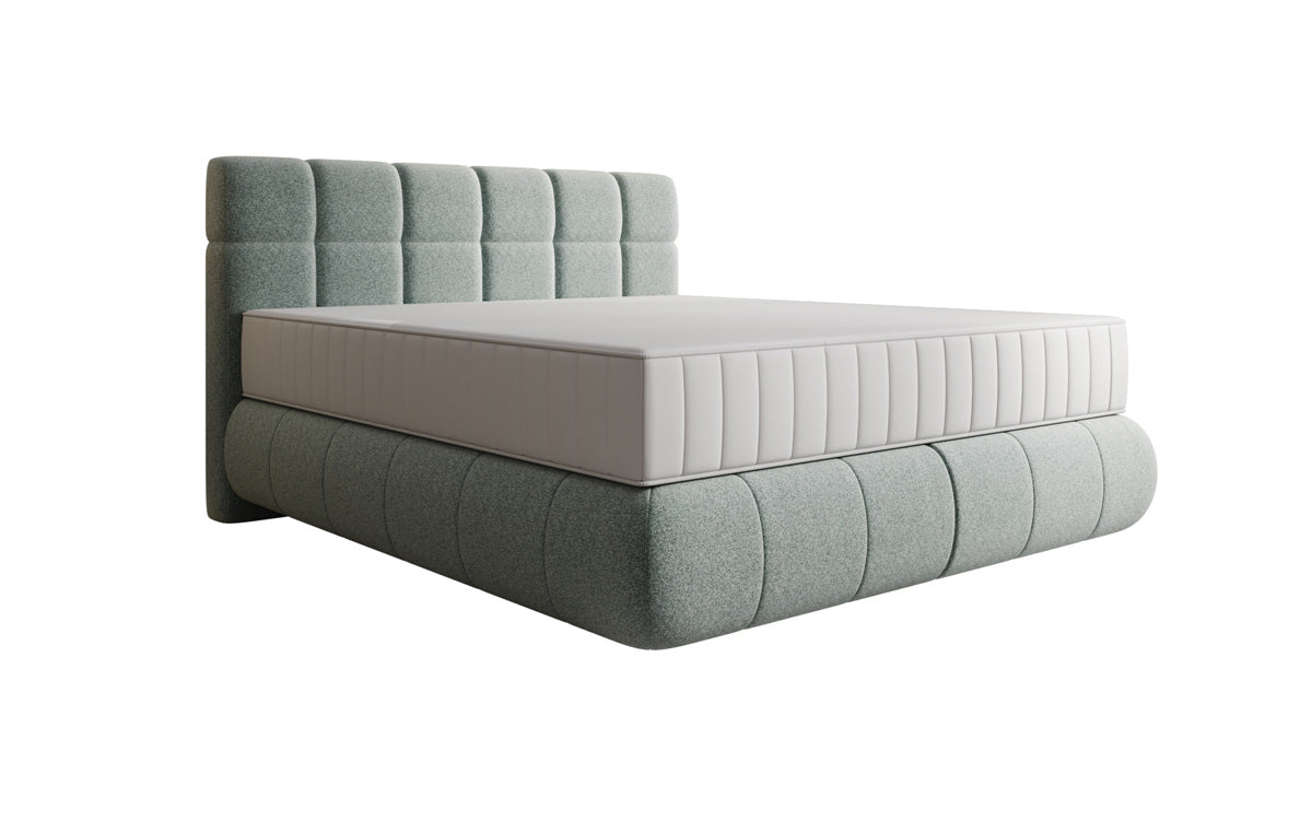 Boxspringbett Nala in Strukturstoff mit Schwebeoptik