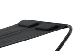 Sonnenliege Comfort - aus Polyester in Schwarz