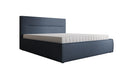 Designer upholstered bed Merry in fabric with storage