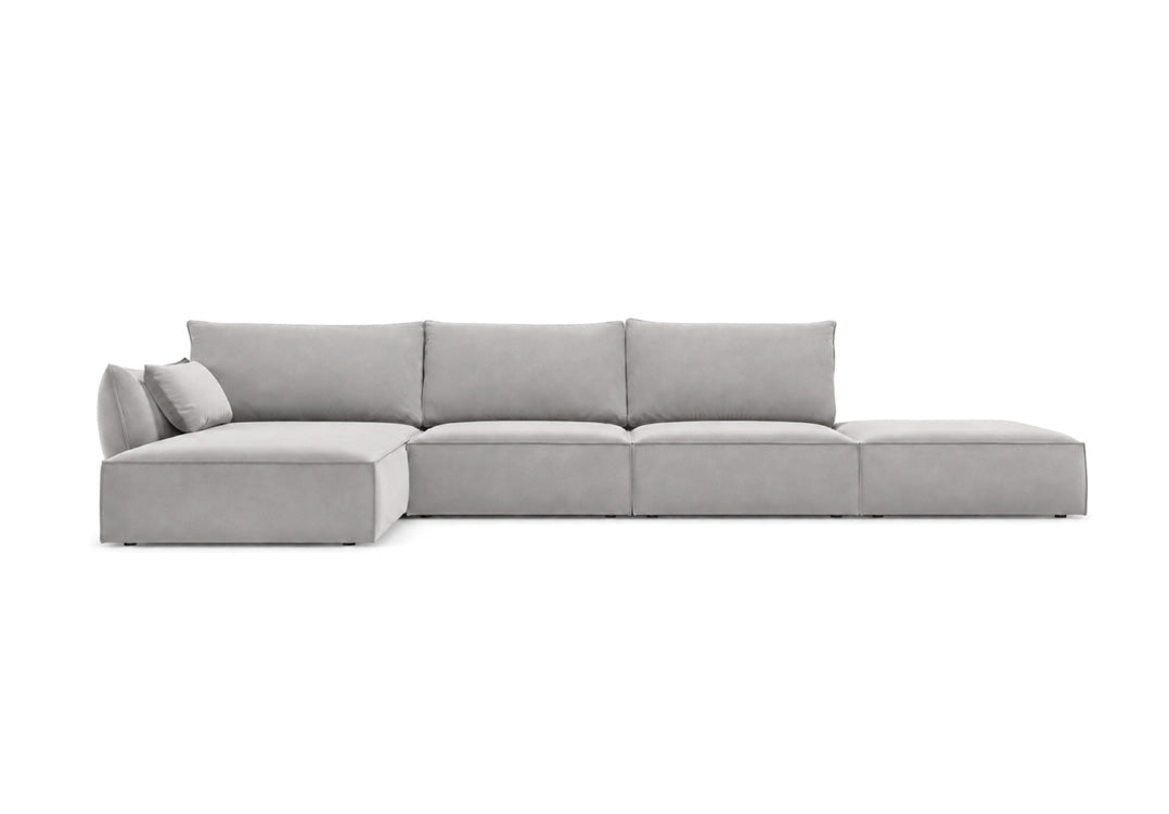 Designer Sofa Nuvola L Open in velvet