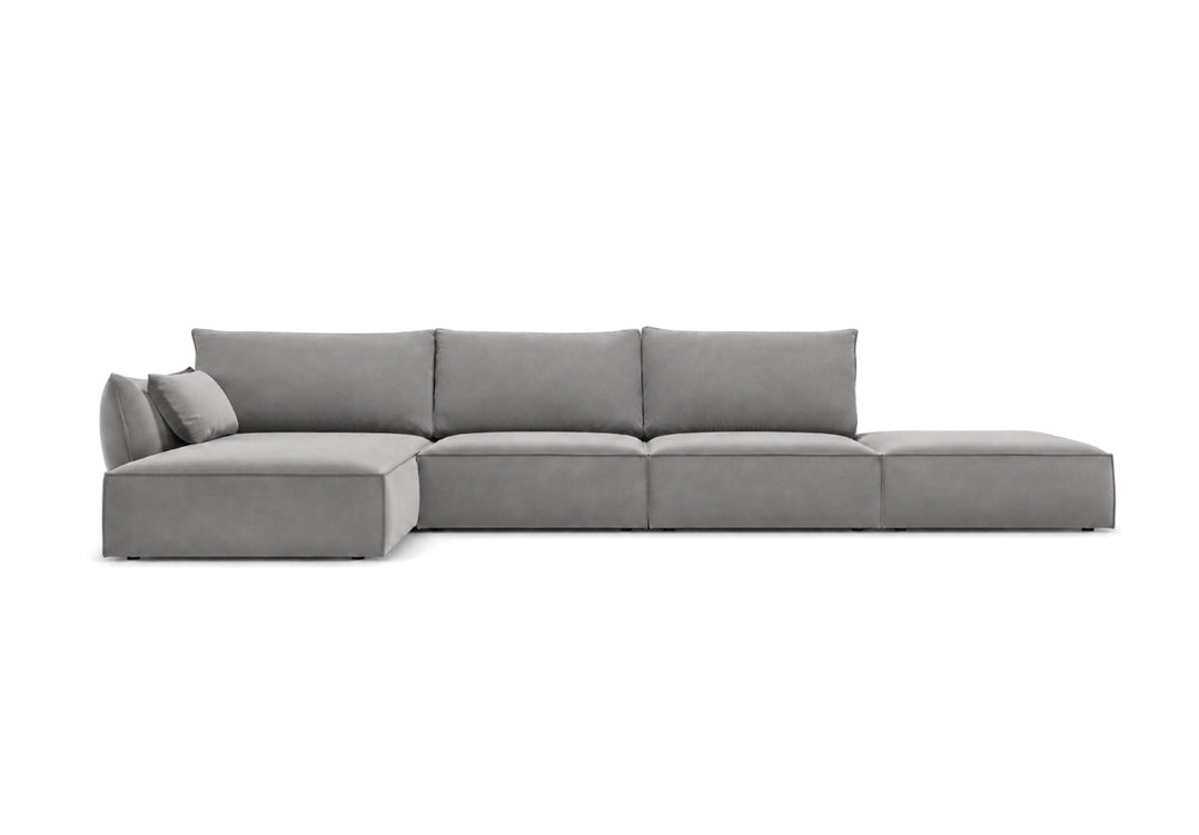 Designer Sofa Nuvola L Open in velvet