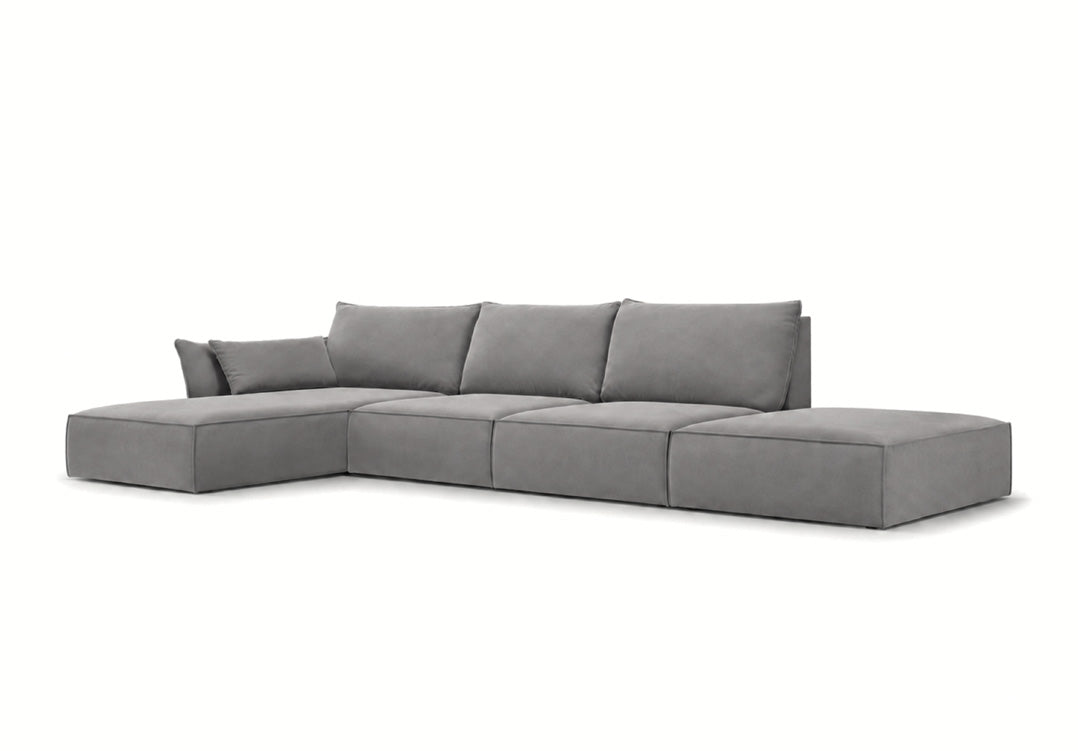 Designer Sofa Nuvola L Open in velvet