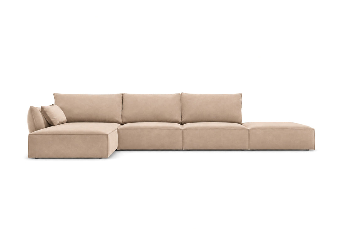 Designer Sofa Nuvola L Open in velvet