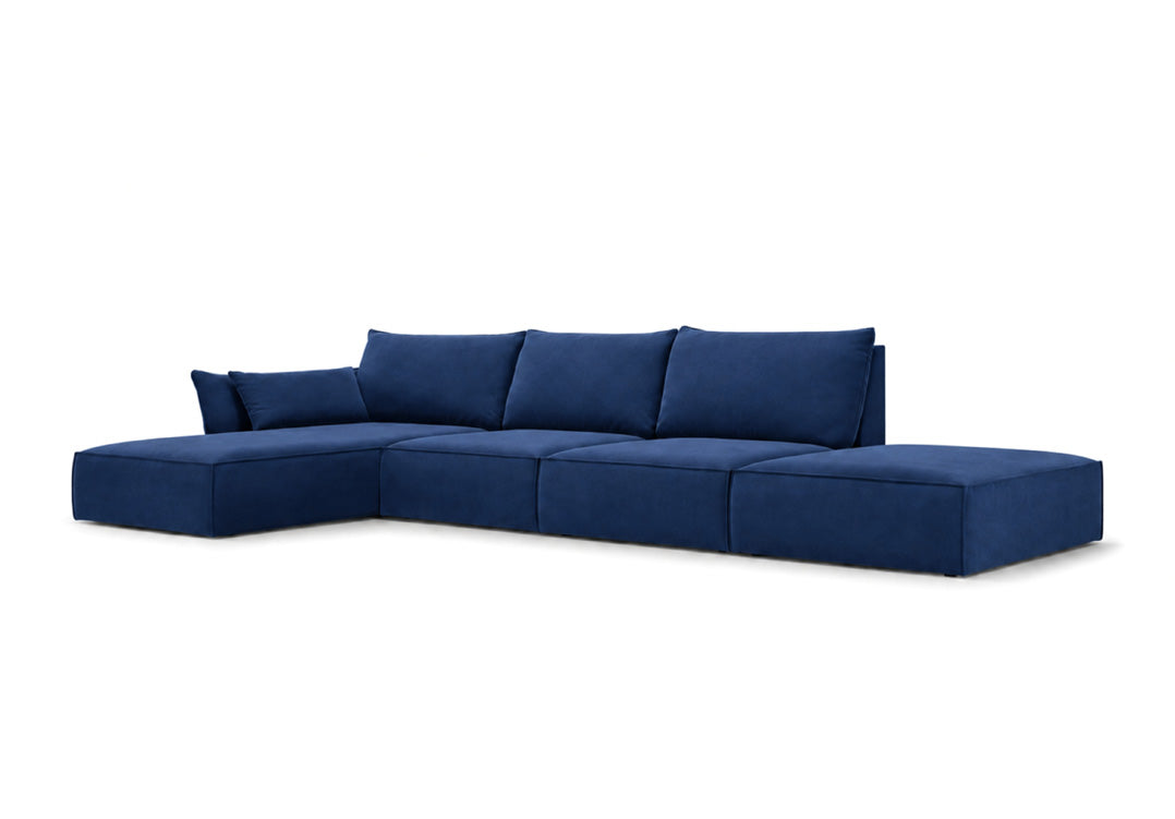 Designer Sofa Nuvola L Open in velvet