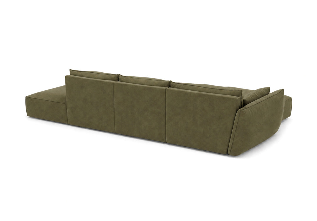 Designer Sofa Nuvola L Open in velvet