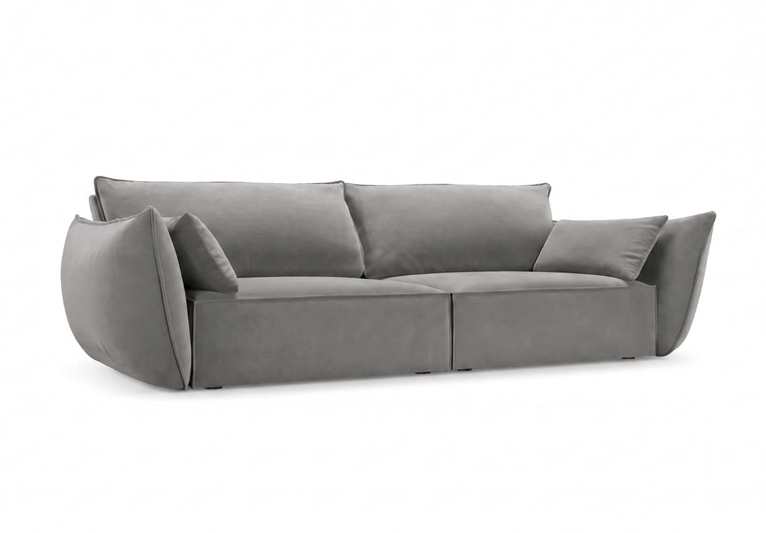 Designer 3-seater sofa Nuvola in velvet