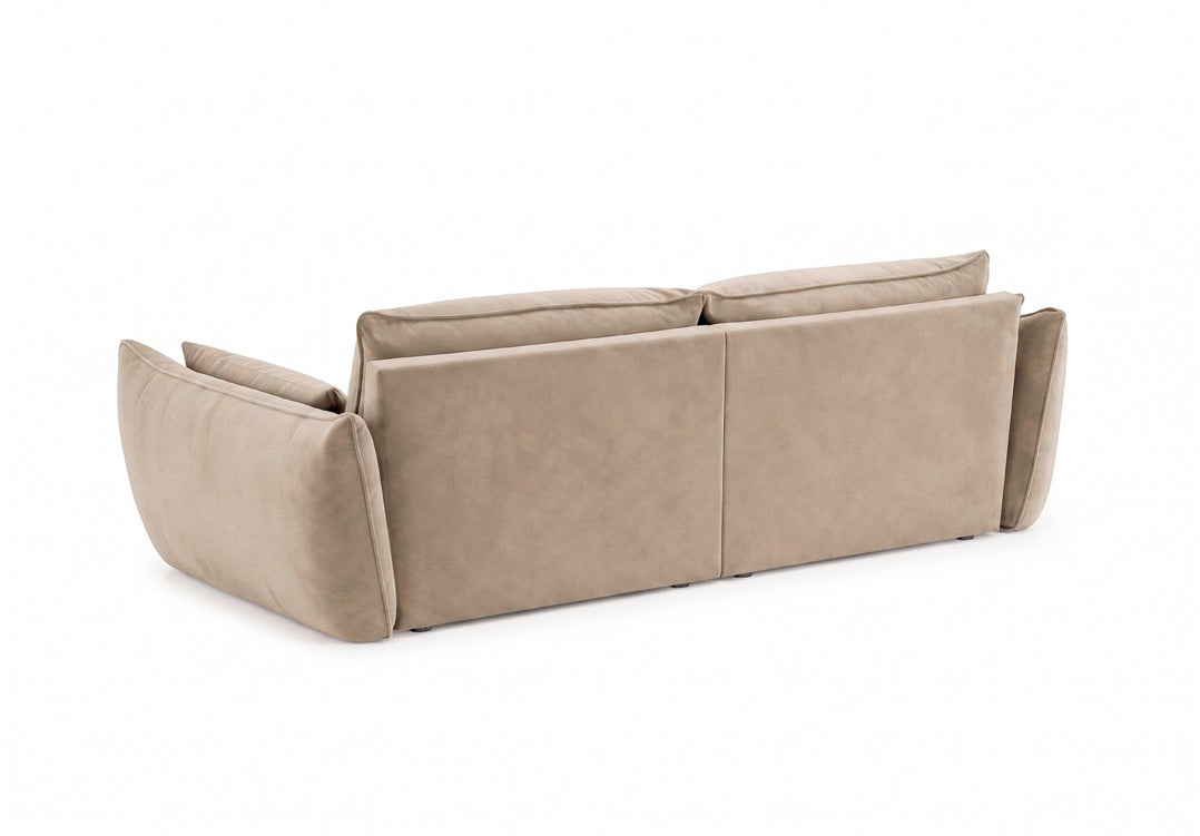Designer 3-seater sofa Nuvola in velvet