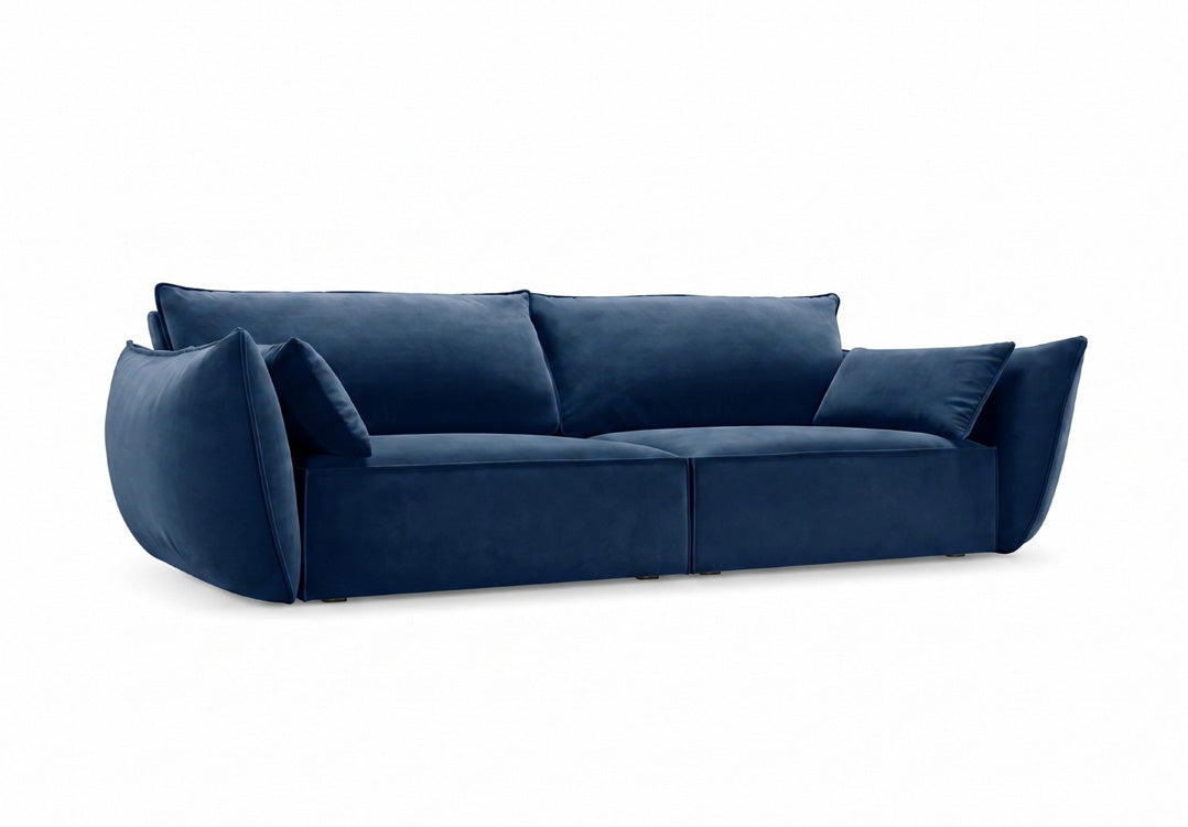 Designer 3-seater sofa Nuvola in velvet