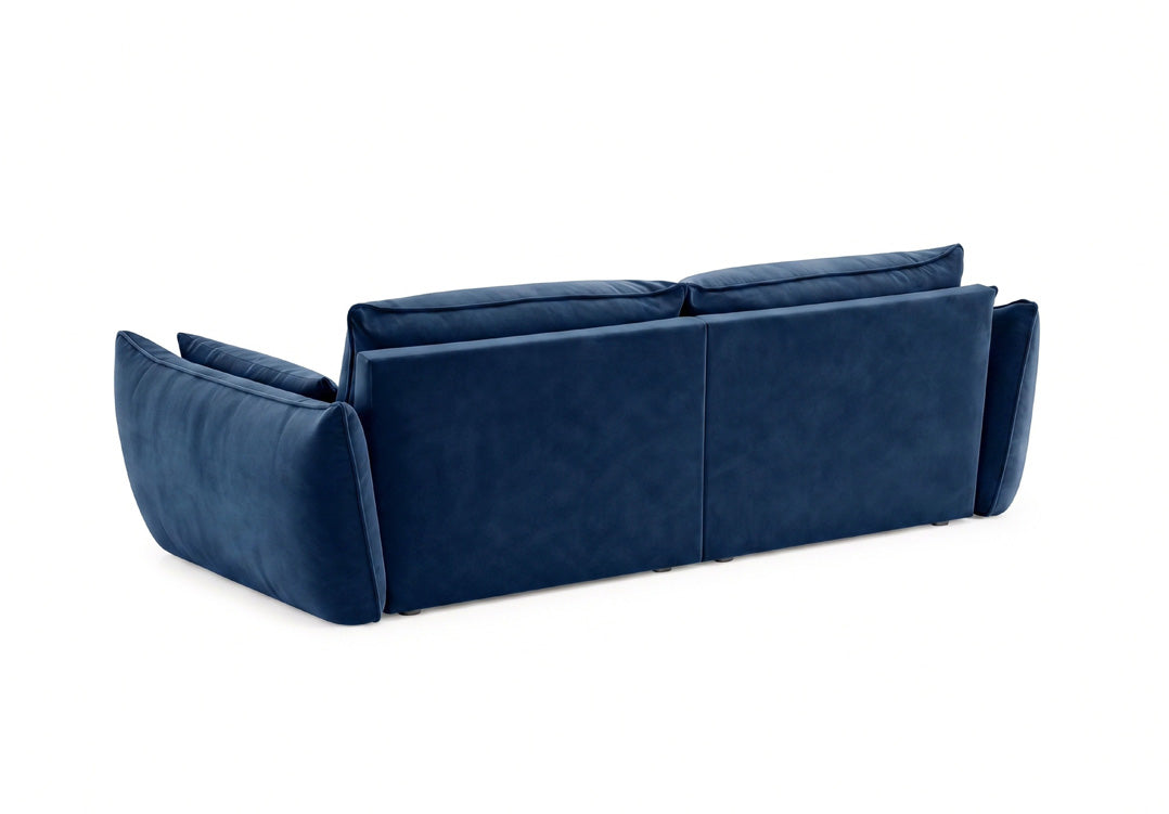 Designer 3-seater sofa Nuvola in velvet