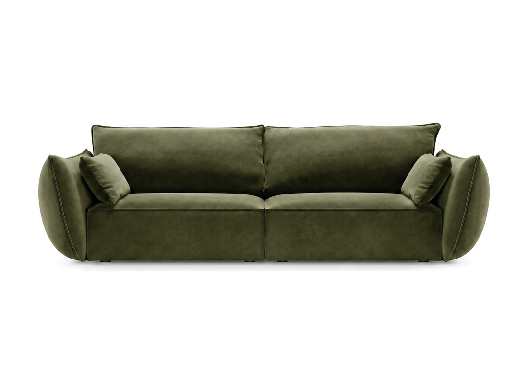 Designer 3-seater sofa Nuvola in velvet