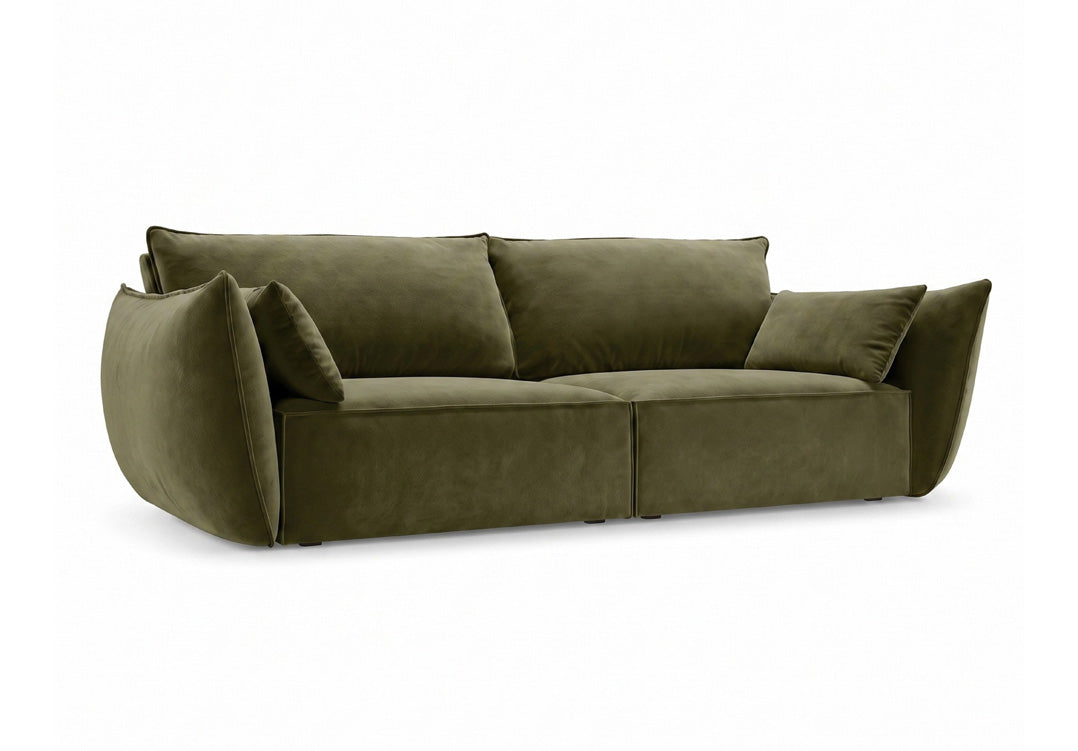 Designer 3-seater sofa Nuvola in velvet