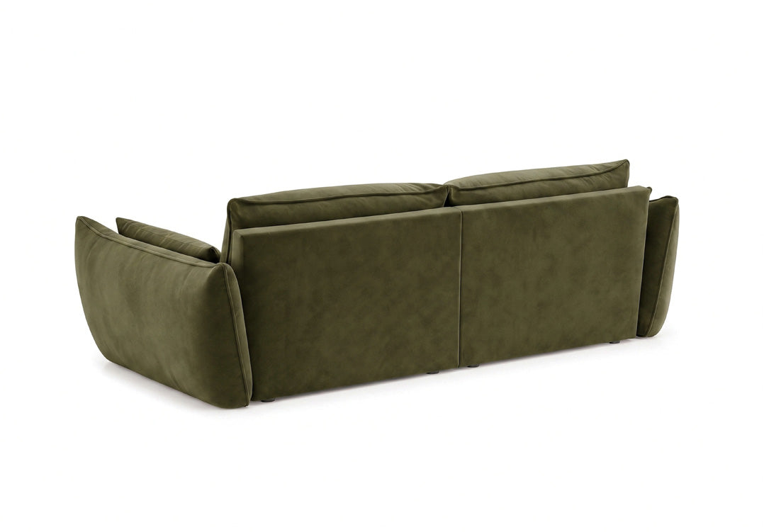 Designer 3-seater sofa Nuvola in velvet