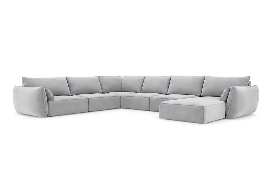 Designer sofa Nuvola U in velvet