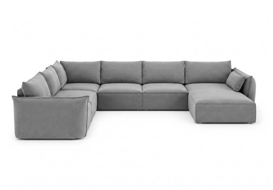 Designer sofa Nuvola U in velvet