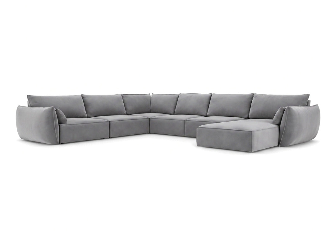 Designer sofa Nuvola U in velvet