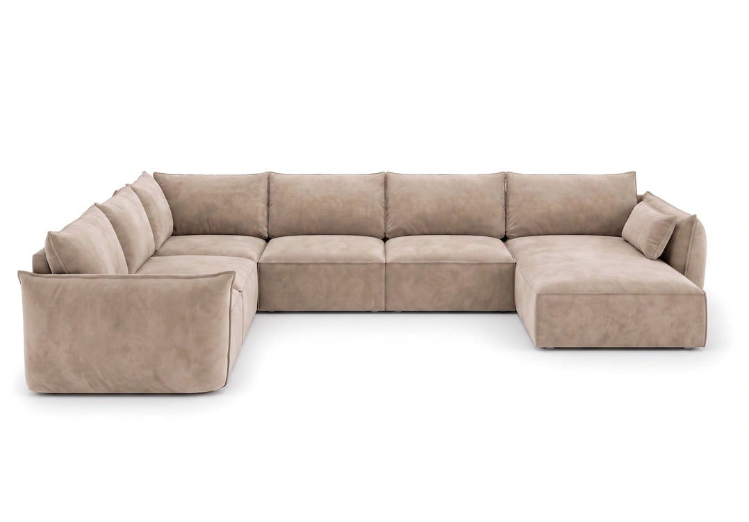 Designer sofa Nuvola U in velvet