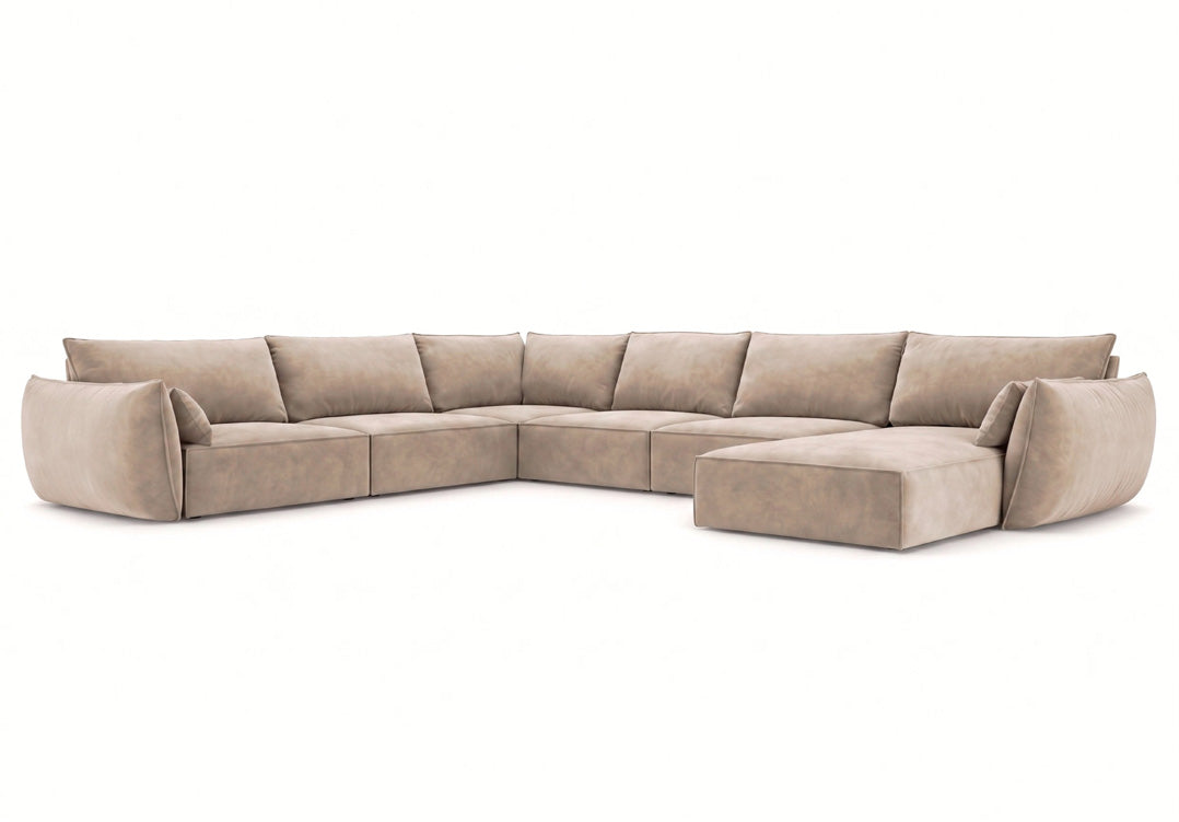 Designer sofa Nuvola U in velvet