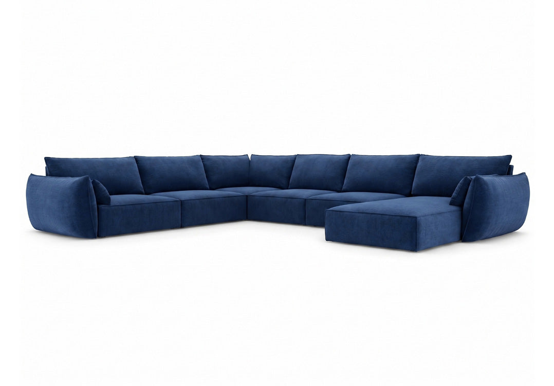 Designer sofa Nuvola U in velvet