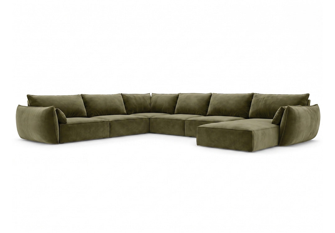 Designer sofa Nuvola U in velvet