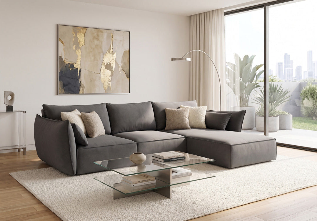 Designer sofa Nuvola L in velvet