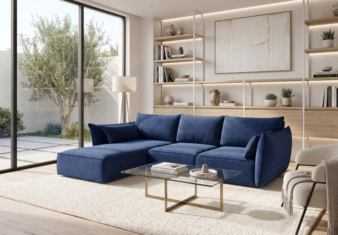 Designer sofa Nuvola L in velvet
