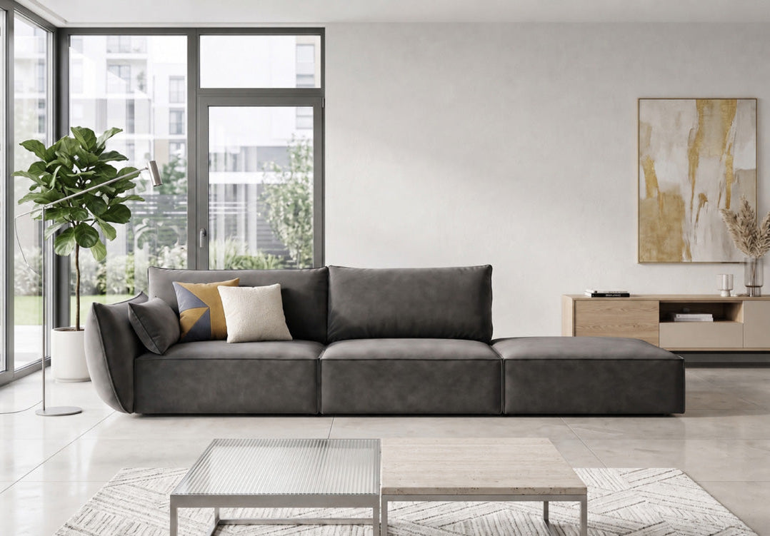 Designer Sofa Chaise Longue Nuvola in Samt