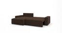Designer Ecksofa Vienna mit Schlaf- und Klappfunktion in Cord