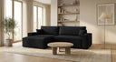 Designer Ecksofa Vienna mit Schlaf- und Klappfunktion in Cord