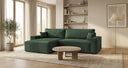 Designer Ecksofa Vienna mit Schlaf- und Klappfunktion in Cord