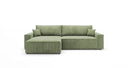 Designer Ecksofa Vienna mit Schlaf- und Klappfunktion in Cord