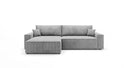 Designer Ecksofa Vienna mit Schlaf- und Klappfunktion in Cord