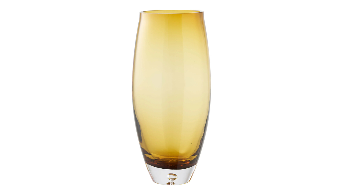 Vase Finn - made of gold-orange glass