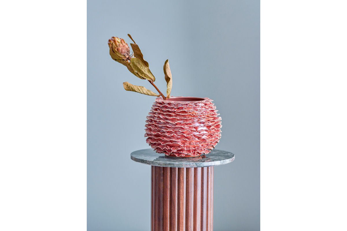 Vase "Wavyred" – made of stoneware