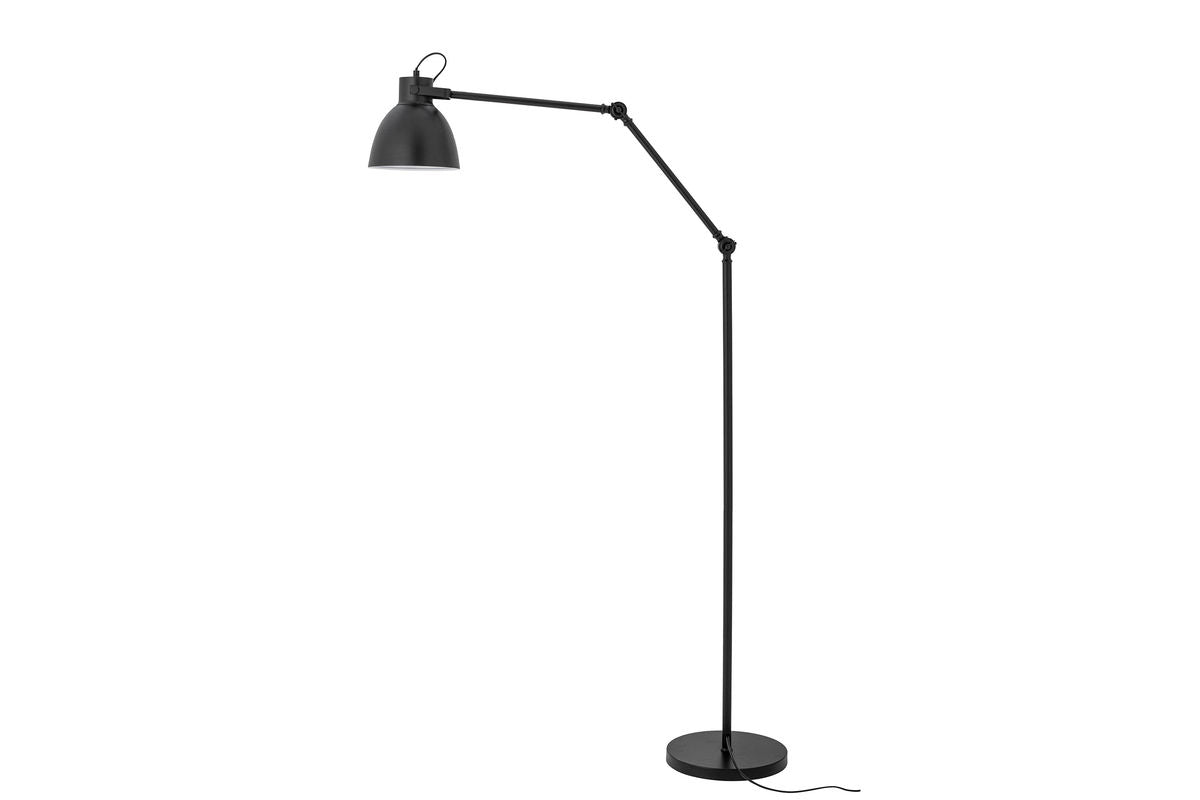 Floor lamp Riven – in Black with brass details