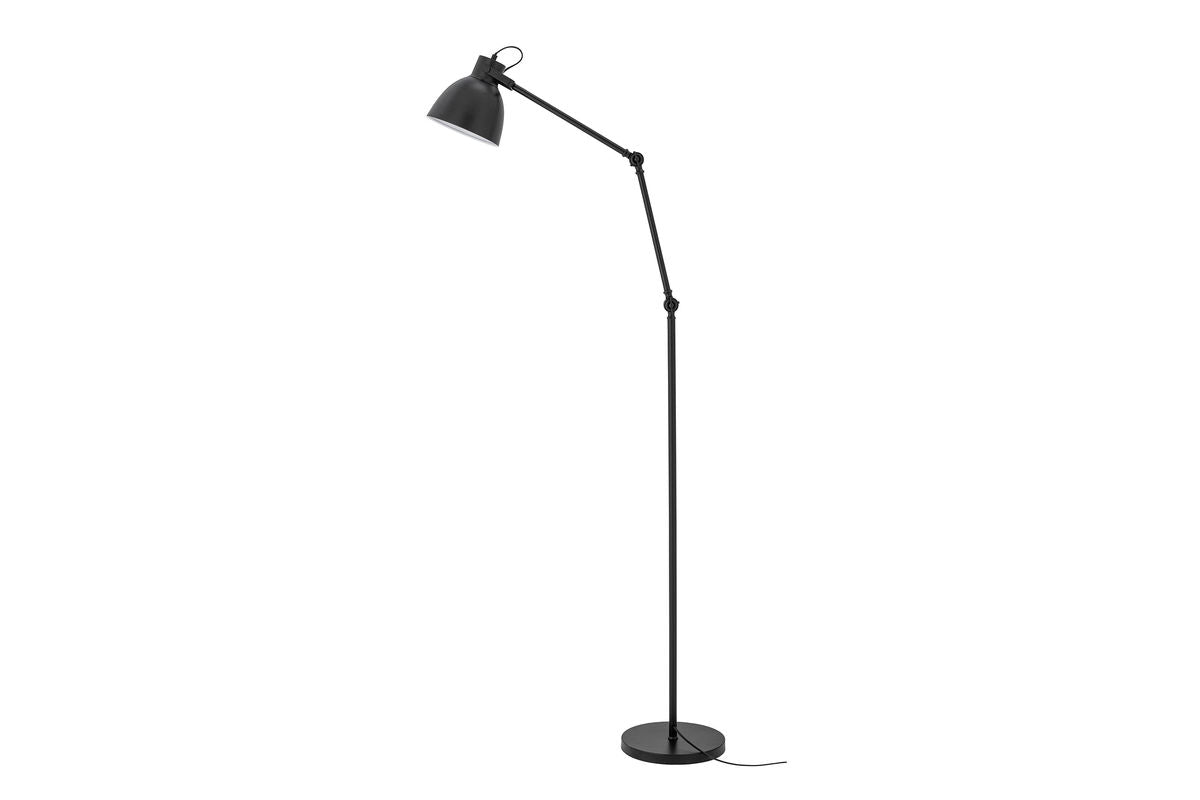 Floor lamp Riven – in Black with brass details