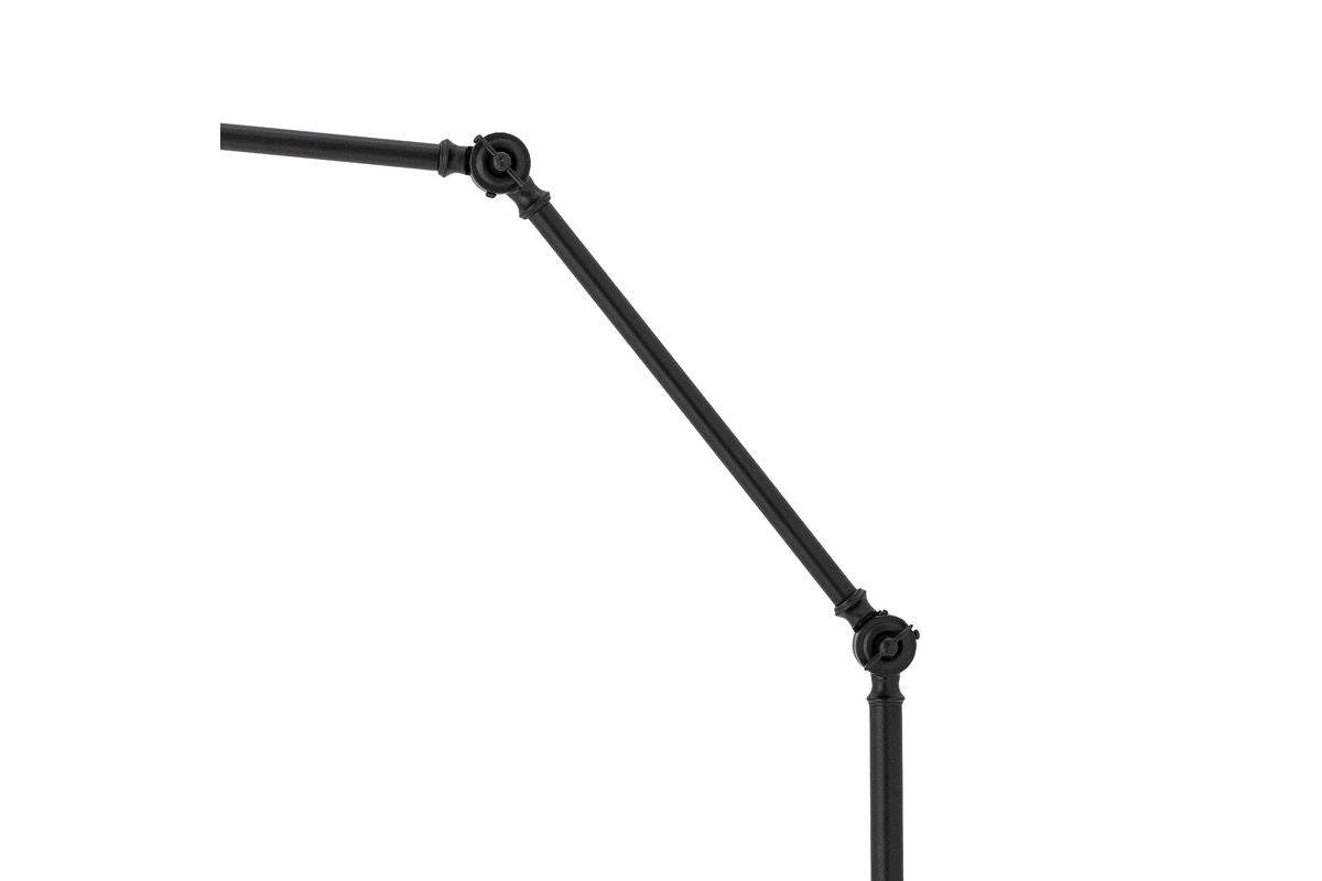 Floor lamp Riven – in Black with brass details