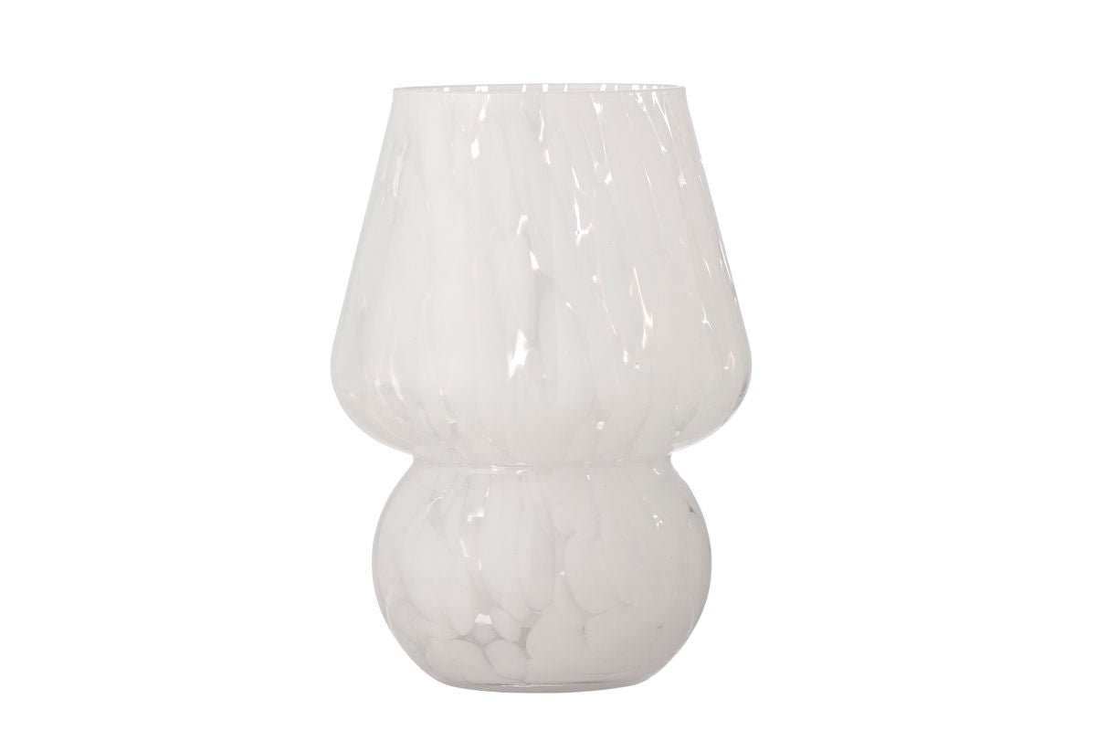 Vase "Arelia" – White Glass